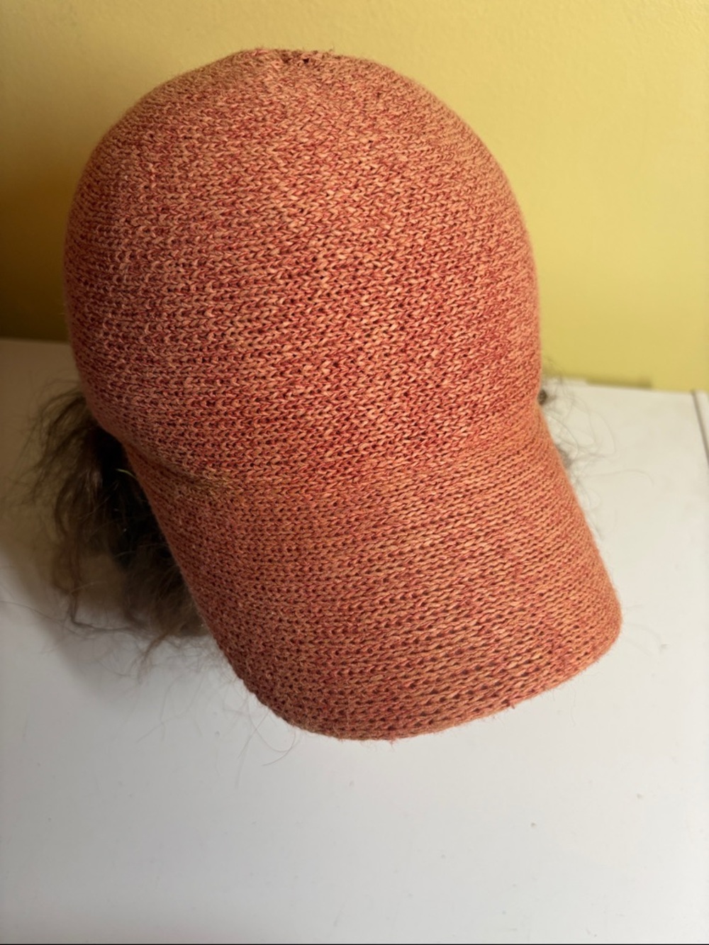 SB Knitwear coral Cotton/Paper/Poly Woven Buckleback Ball Cap One Size